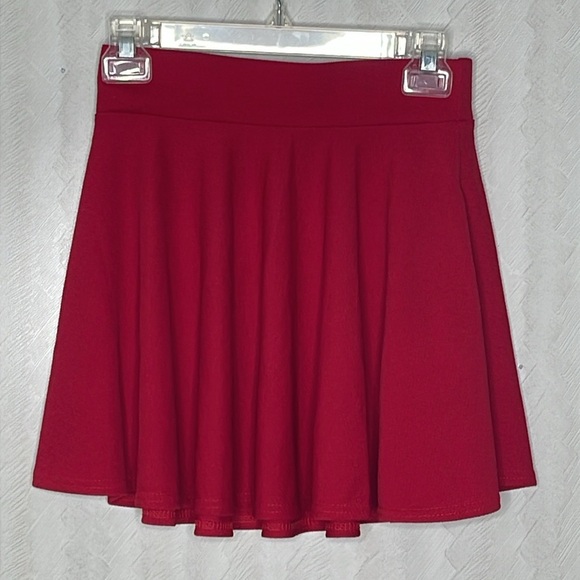 ❤️ URBAN COCO Elegant Red Women's skater flare Skirt Size S - Picture 4 of 5
